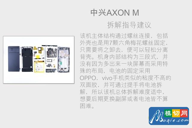 拆解中兴AXON M手机：爱模切爱拆机